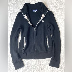 Burberry Wool Knit Jacket black